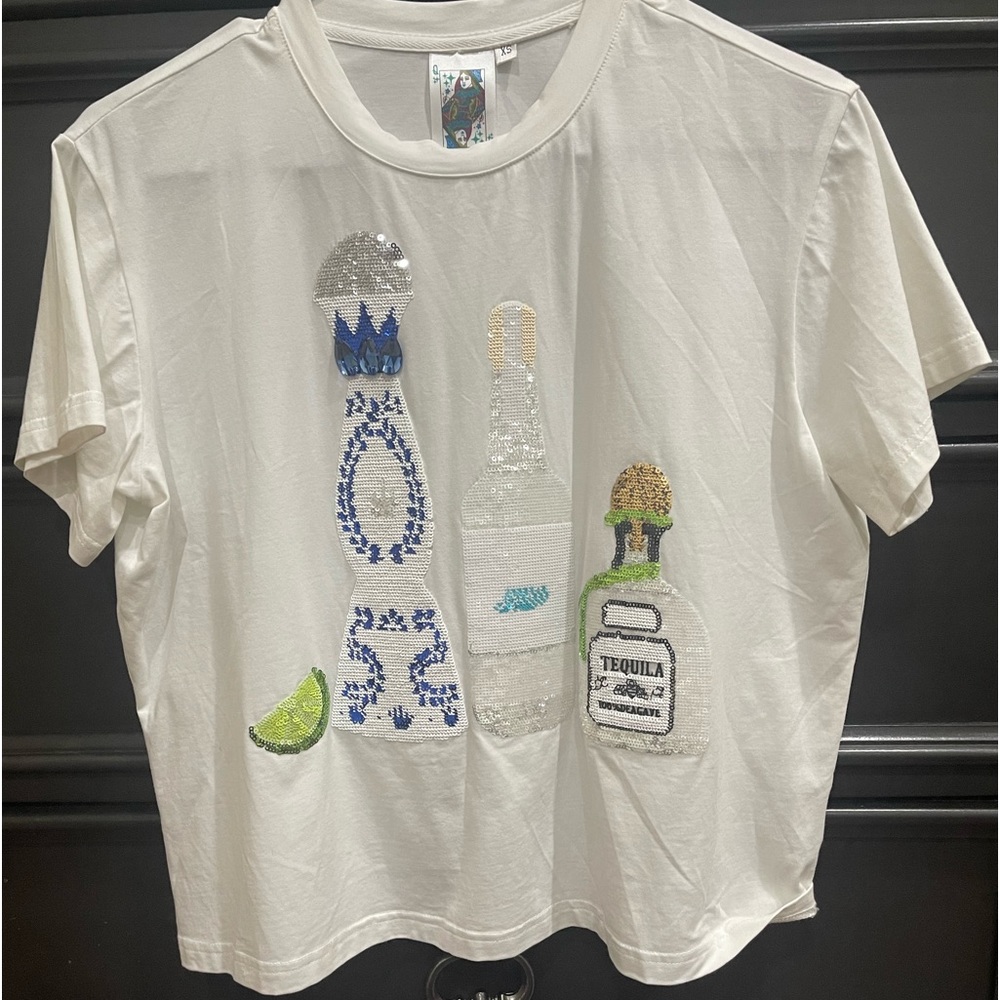 Queen of Sparkles tequila Top xs